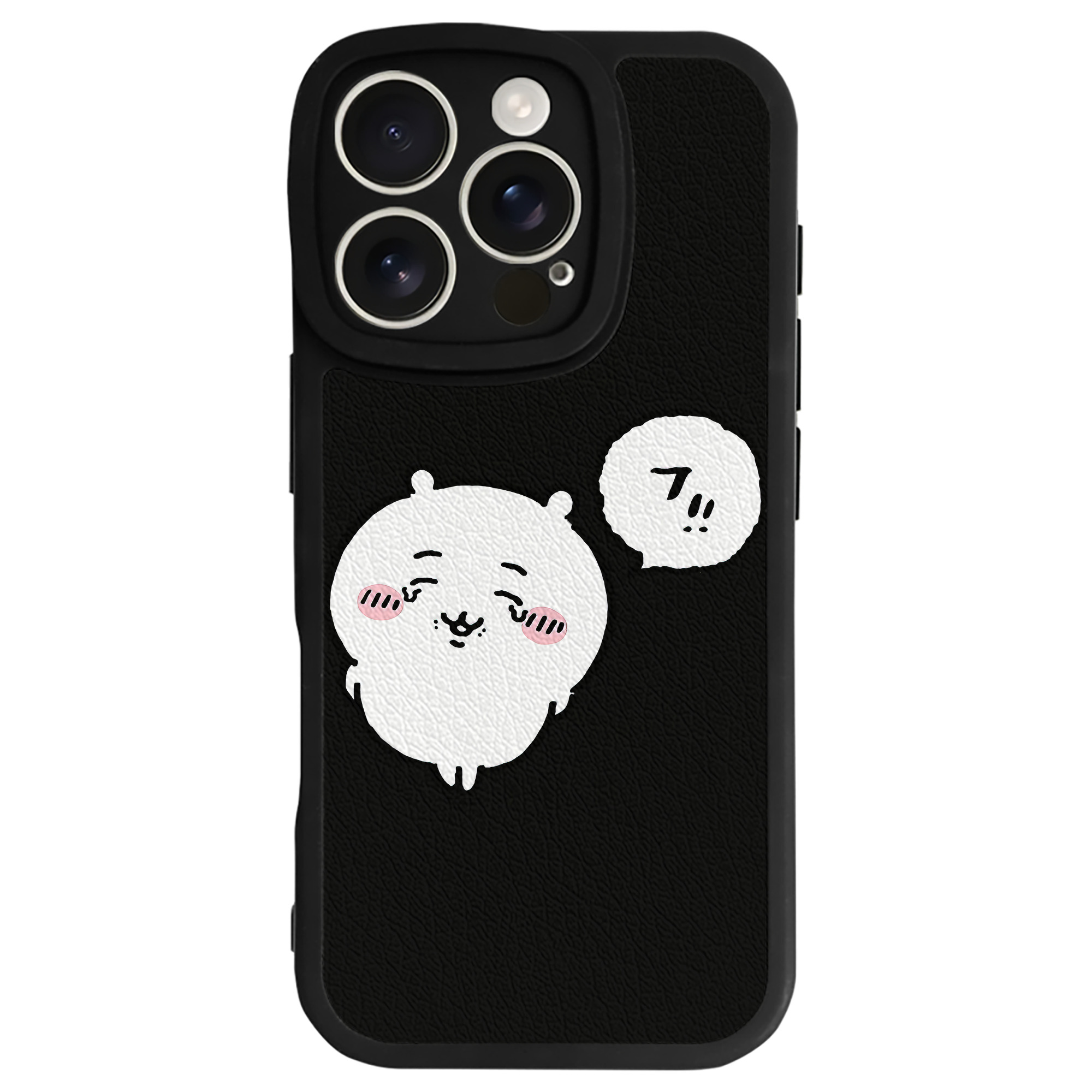 （画像用） ちいかわ ちいかわ Chii-kawa chiikawa 【iPhone 16シリーズ対応】シリコンスマホケース（レザー調） 材質：シリコン